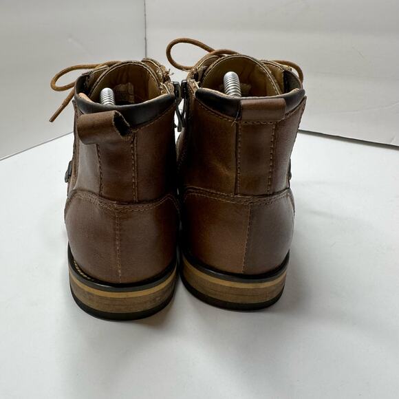 Steve Madden Mens size 7 Jack Chukka Tan Brown Leather Lace Up Dress Boots main image 8